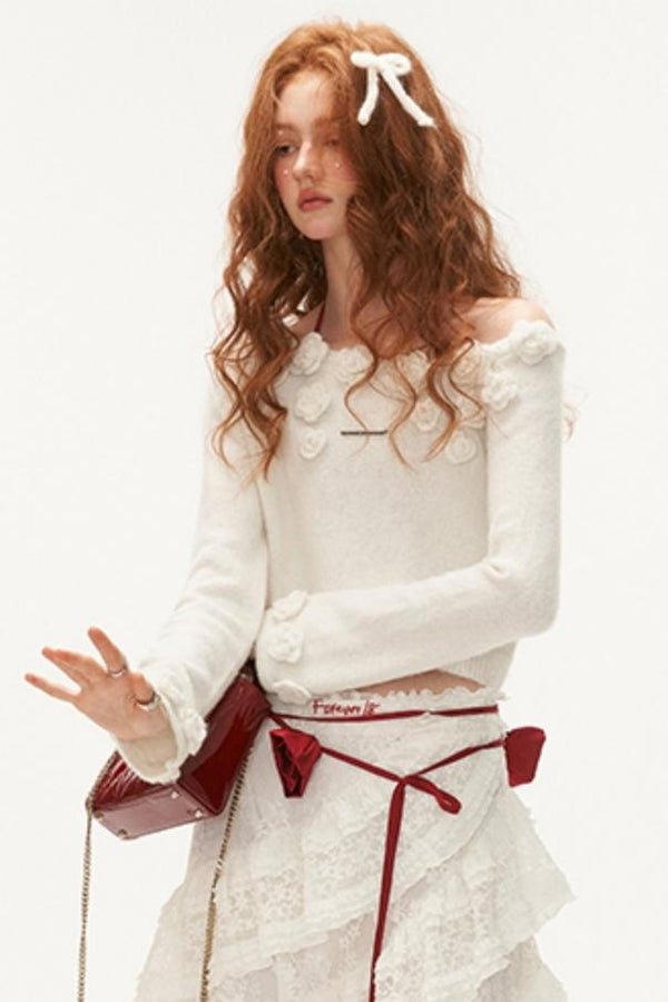 Slatted Shoulder Sweater