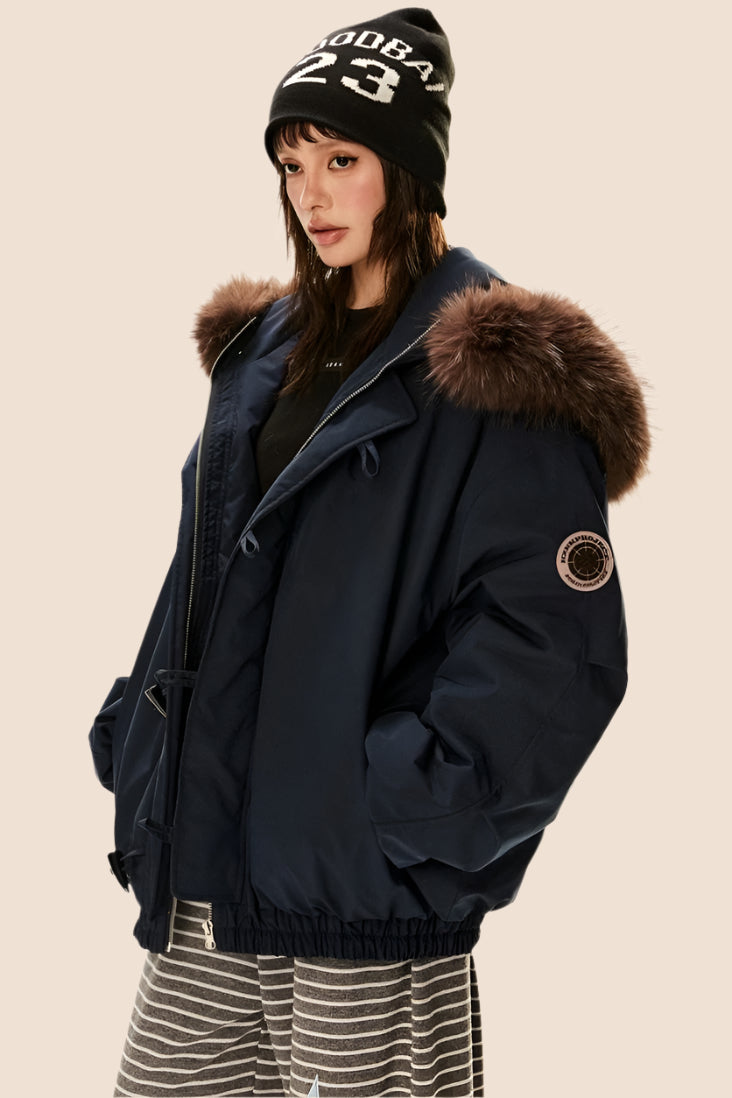 Hooded Duck Down Parka Jacket