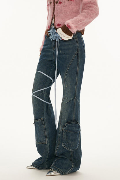 Bootcut Denim Flare Jeans Pants