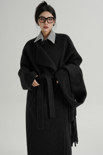 Temperament Long Tweed Coat