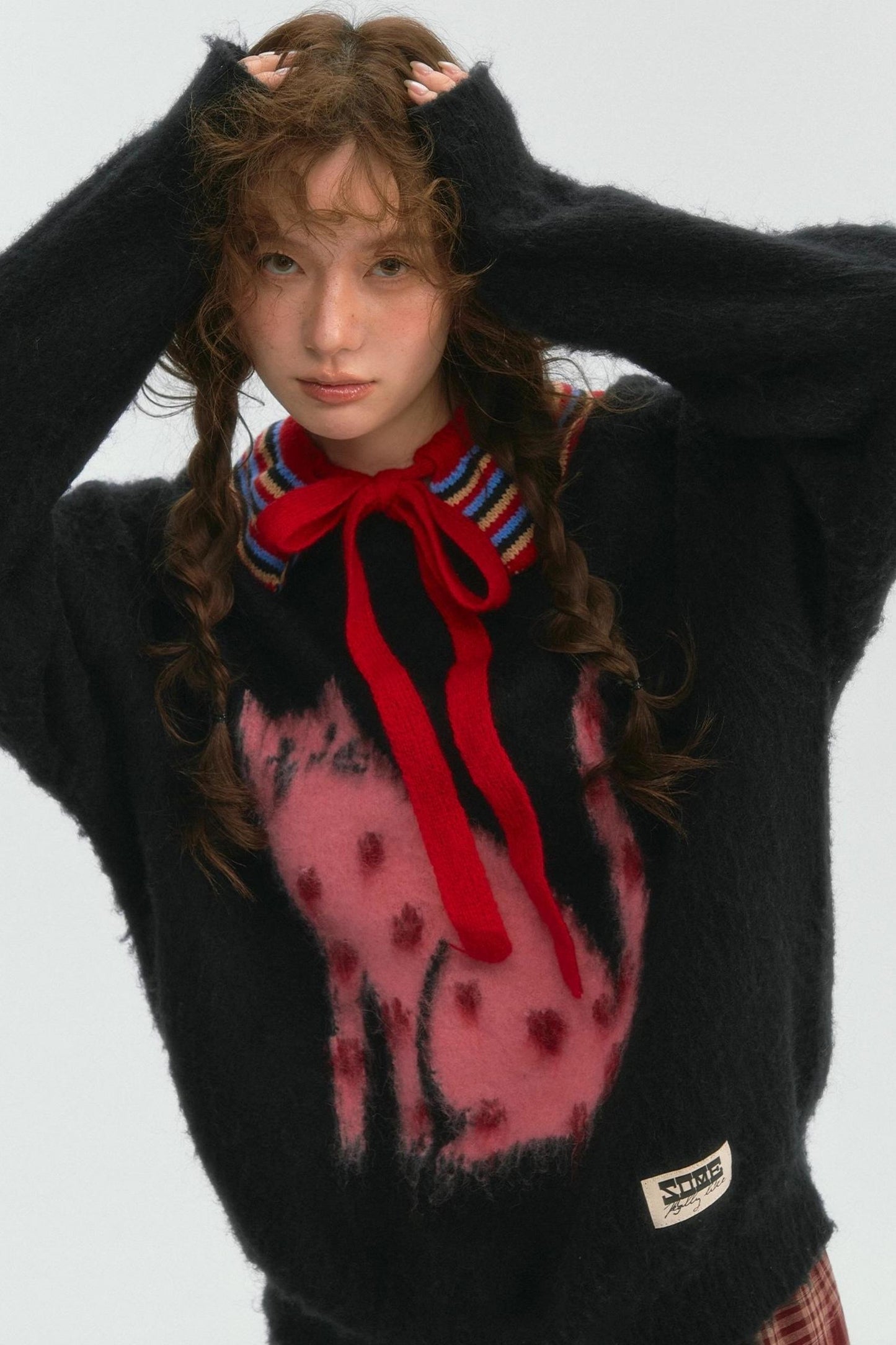 Good Luck Cat Wool Top