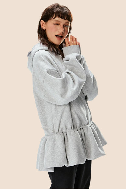 Casual Loose Hooded Sweatshirt