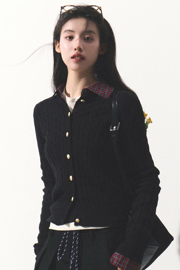 Versatile Simple Wool Knit Cardigan