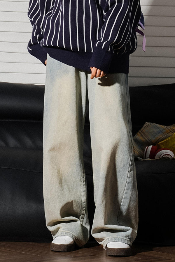 American Style Wide-Leg Jeans Pants