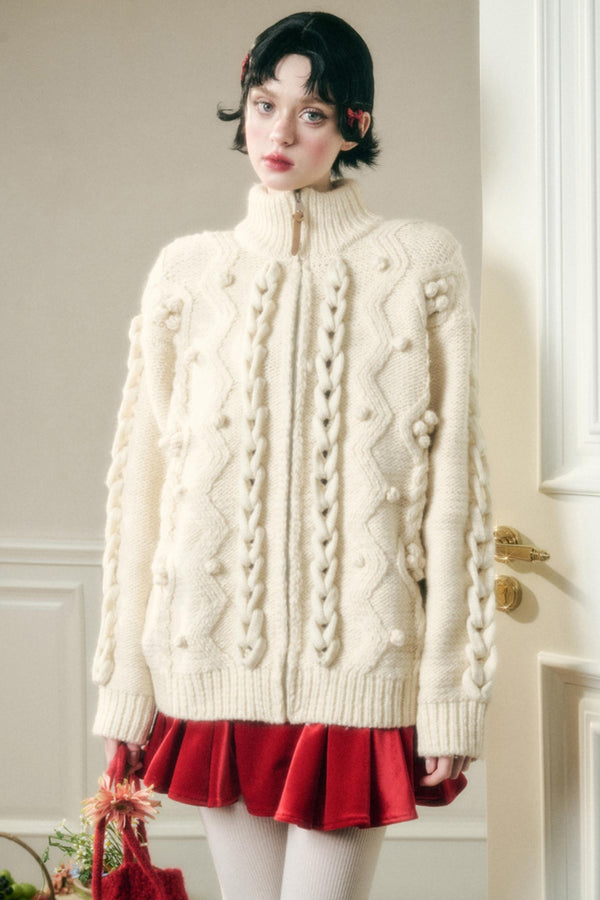 Weiche reine Wollwinterjacke 