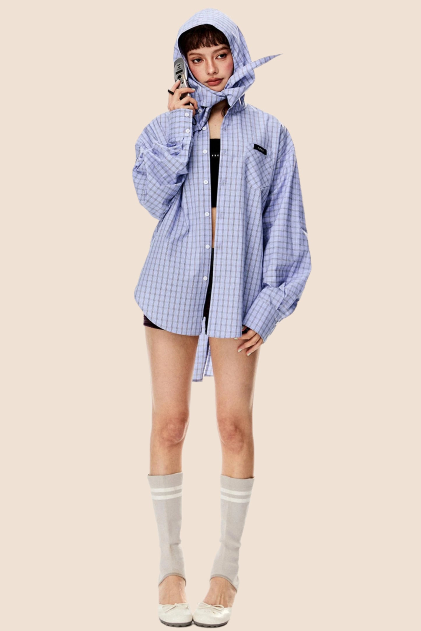 Casual Retro Plaid Shirt Top