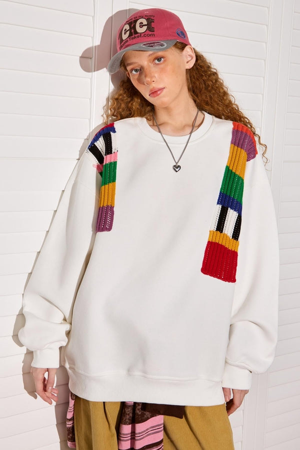 Niche Design Pullover Sweatshirt