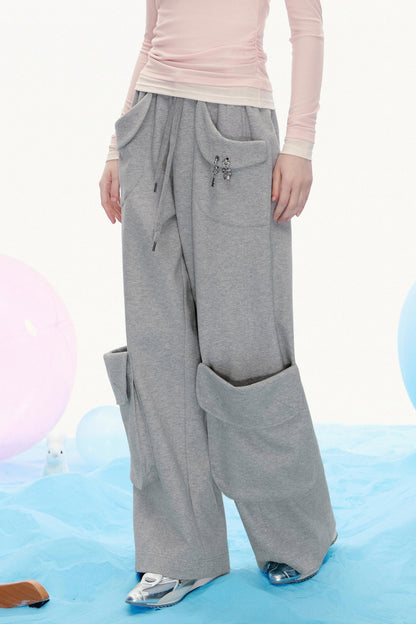 Loose Straight Mop Pants