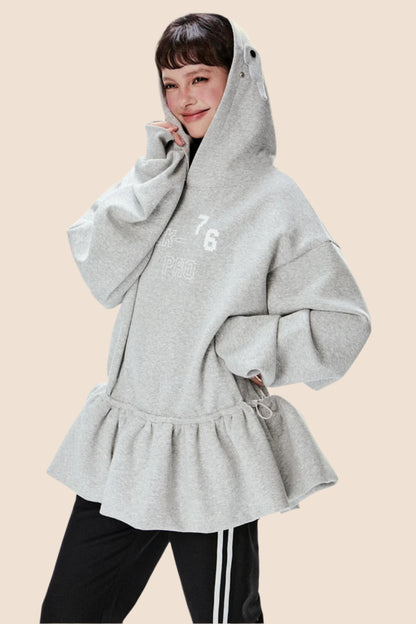 Casual Loose Hooded Sweatshirt