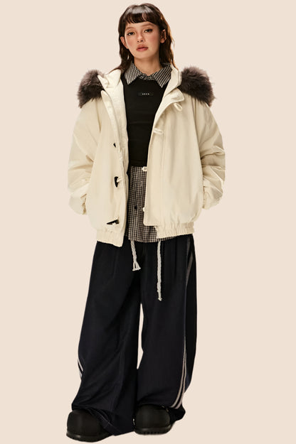 Hooded Duck Down Parka Jacket