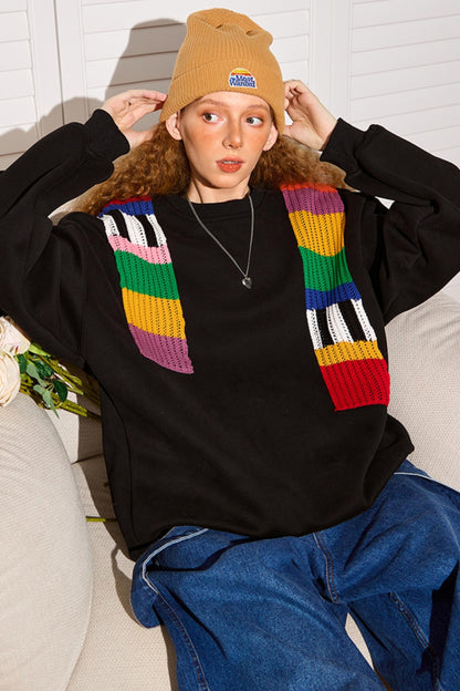 Niche Design Pullover Sweatshirt