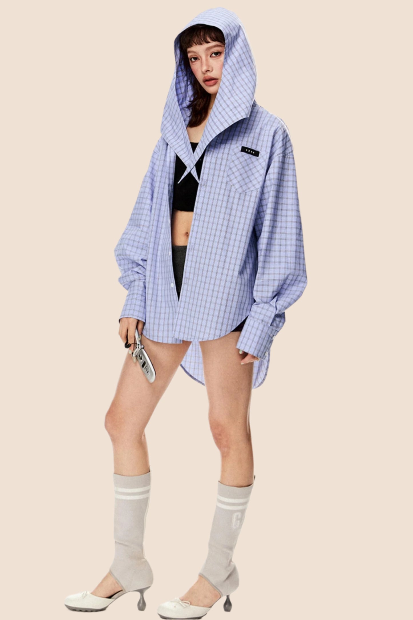 Casual Retro Plaid Shirt Top