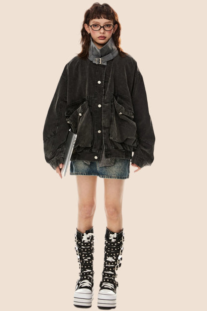 Retro Large Pocket Cargo Jacket