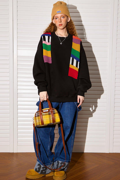 Niche Design Pullover Sweatshirt