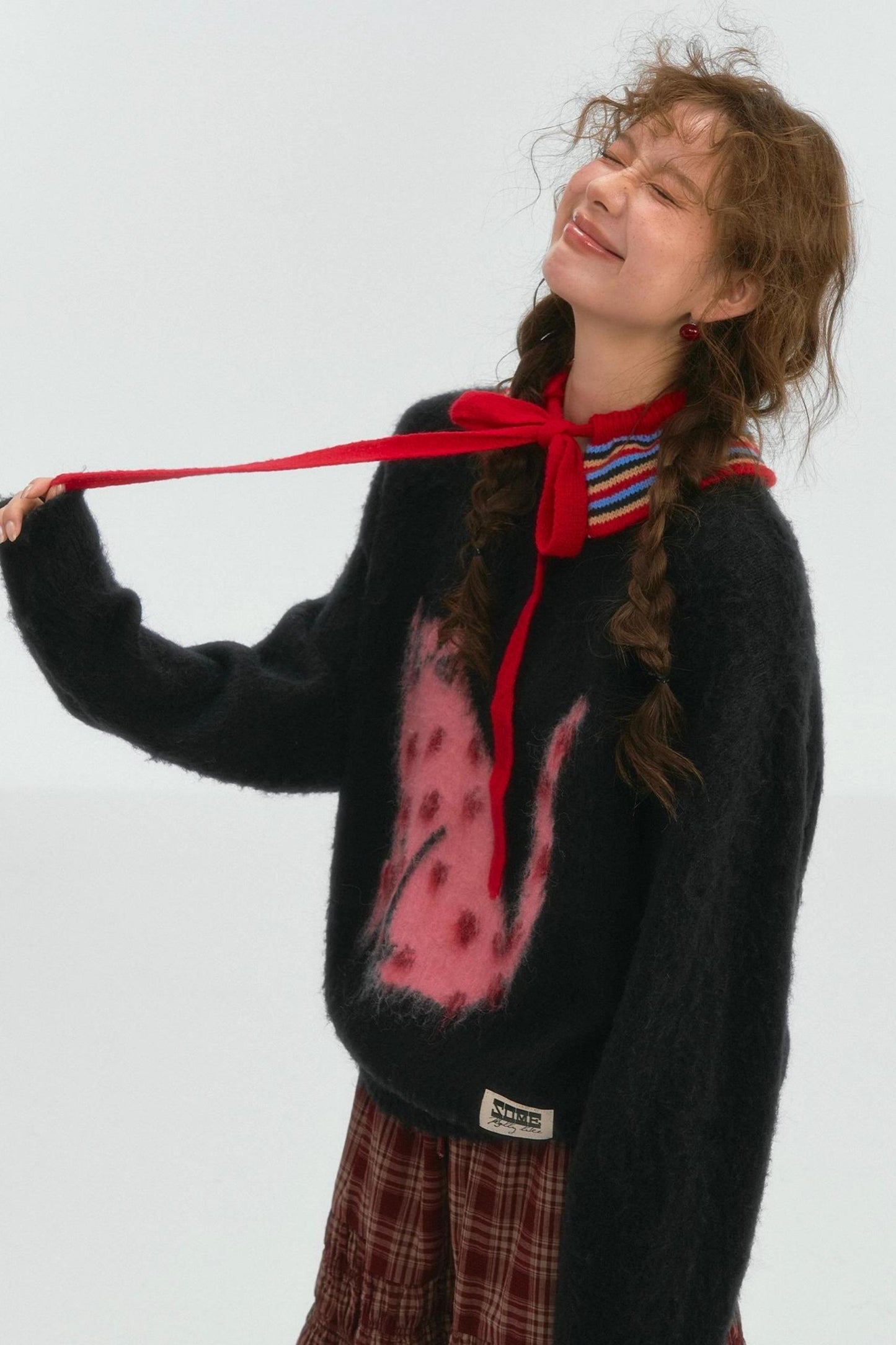 Good Luck Cat Wool Top