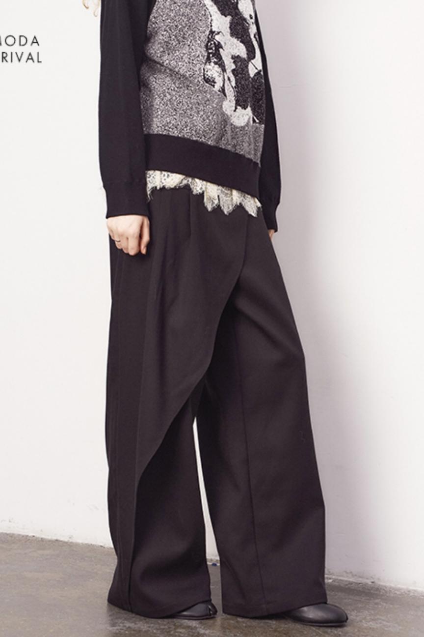 Loose Straight Wide-Leg Pants