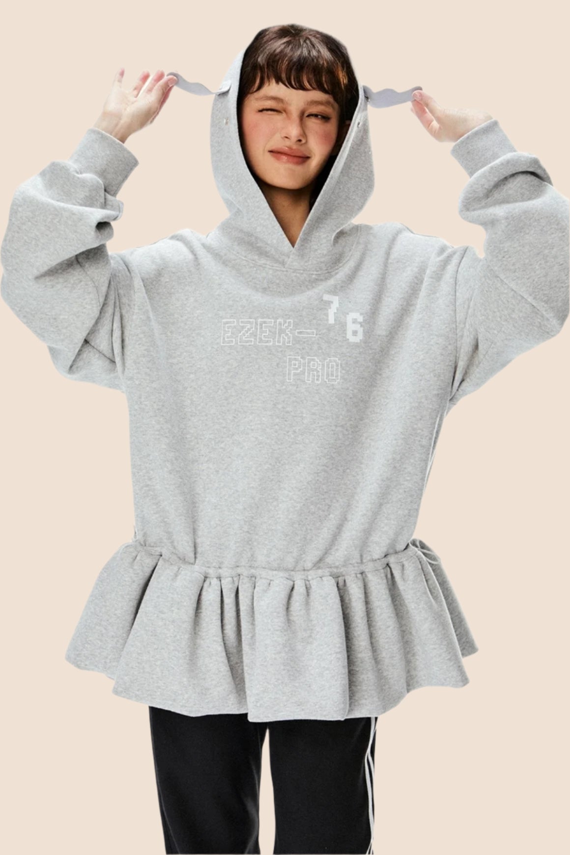 Casual Loose Hooded Sweatshirt