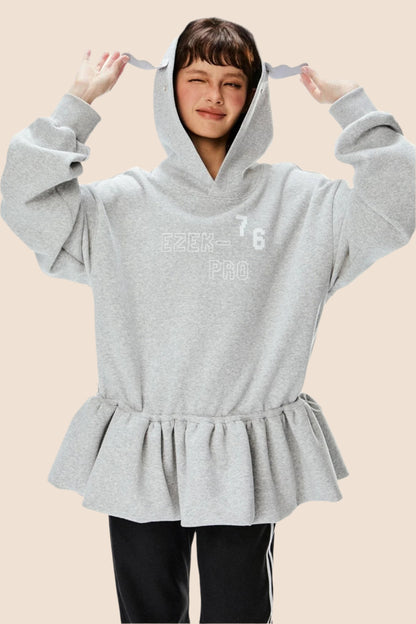 Casual Loose Hooded Sweatshirt