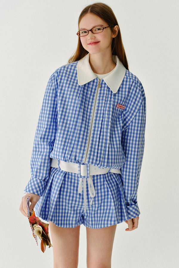 Contrasting Short Jacket