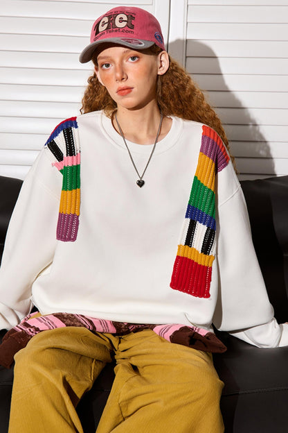 Niche Design Pullover Sweatshirt