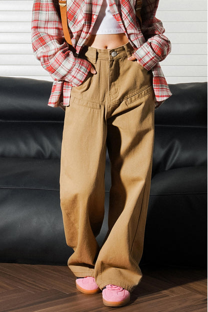 Straight-Leg Casual Cargo Pants