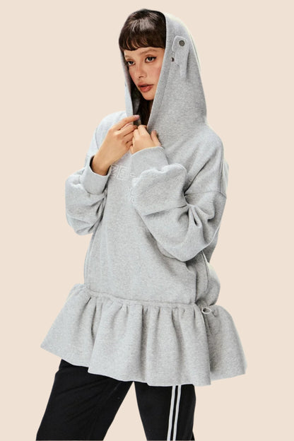 Casual Loose Hooded Sweatshirt