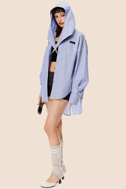 Casual Retro Plaid Shirt Top