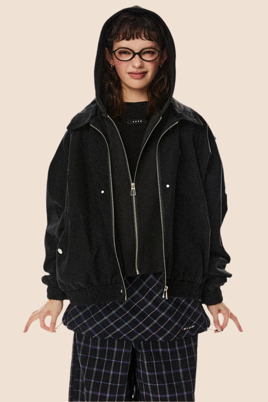 해체된 루즈 캐주얼 자켓 