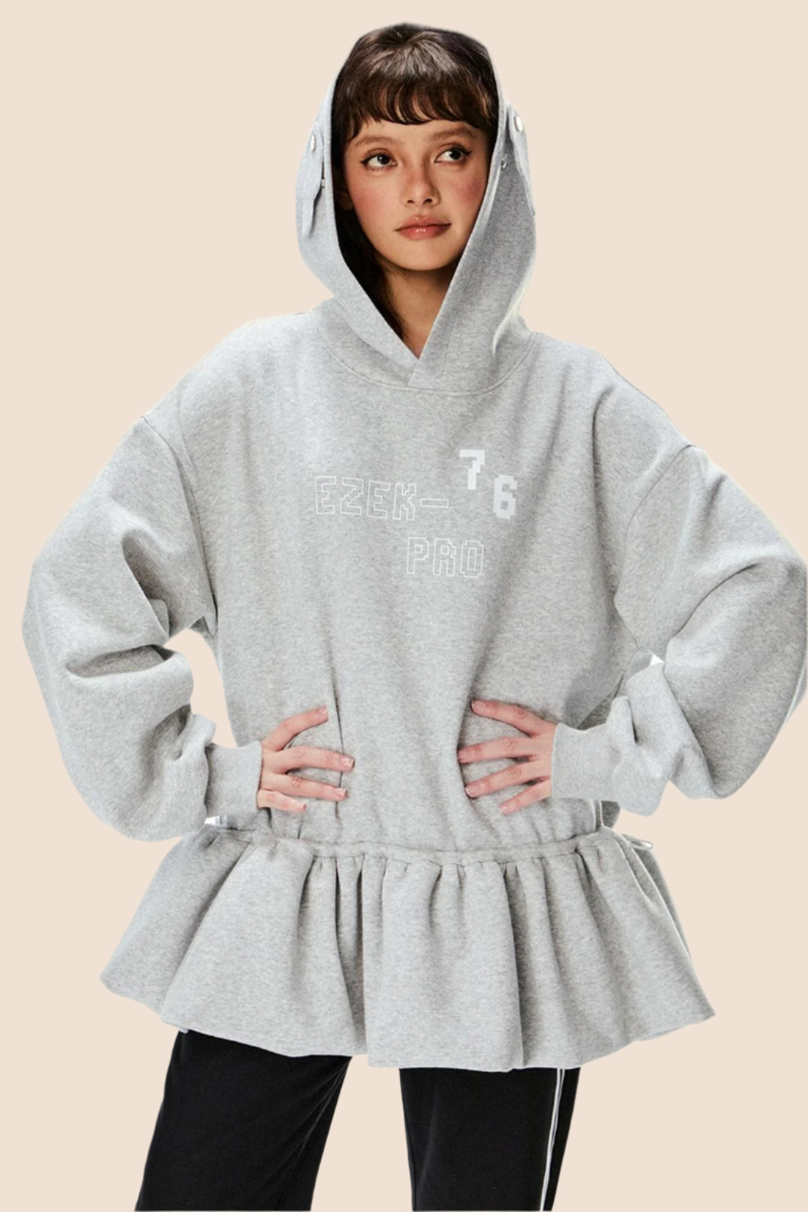 Casual Loose Hooded Sweatshirt