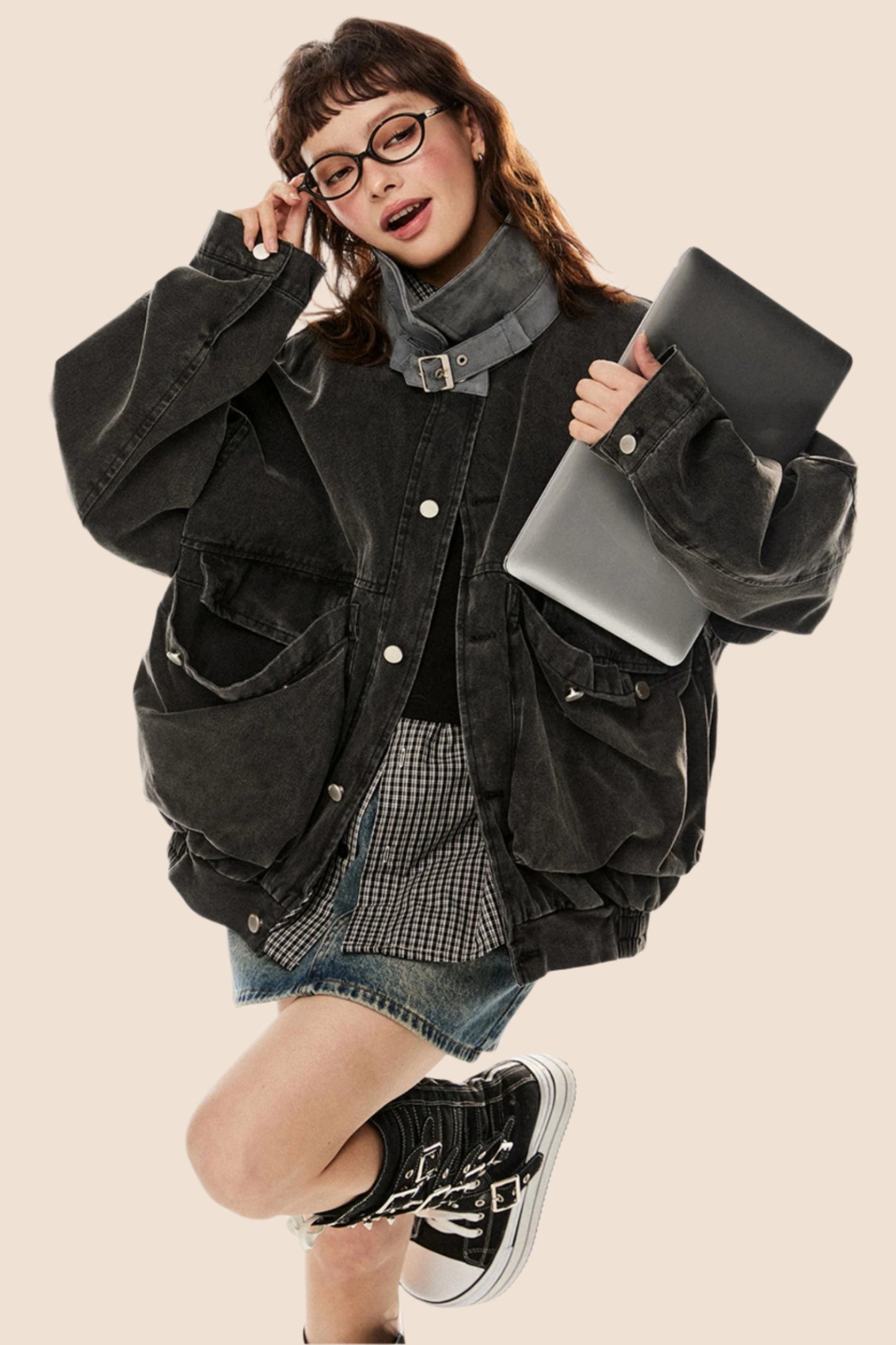 Retro Large Pocket Cargo Jacket