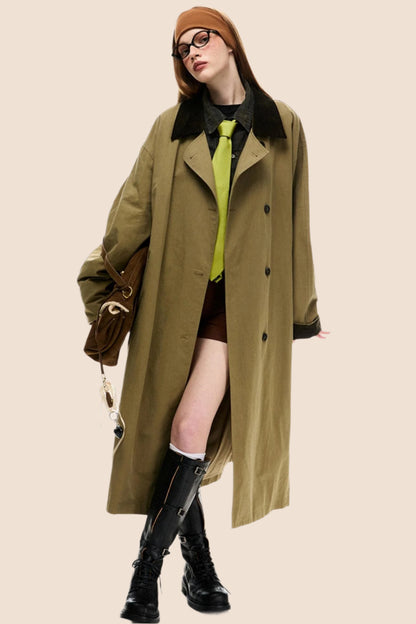 Casual Midi Silhouette Coat