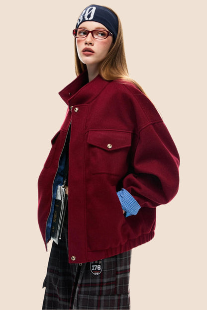 American Barn Style Woolen Jacket