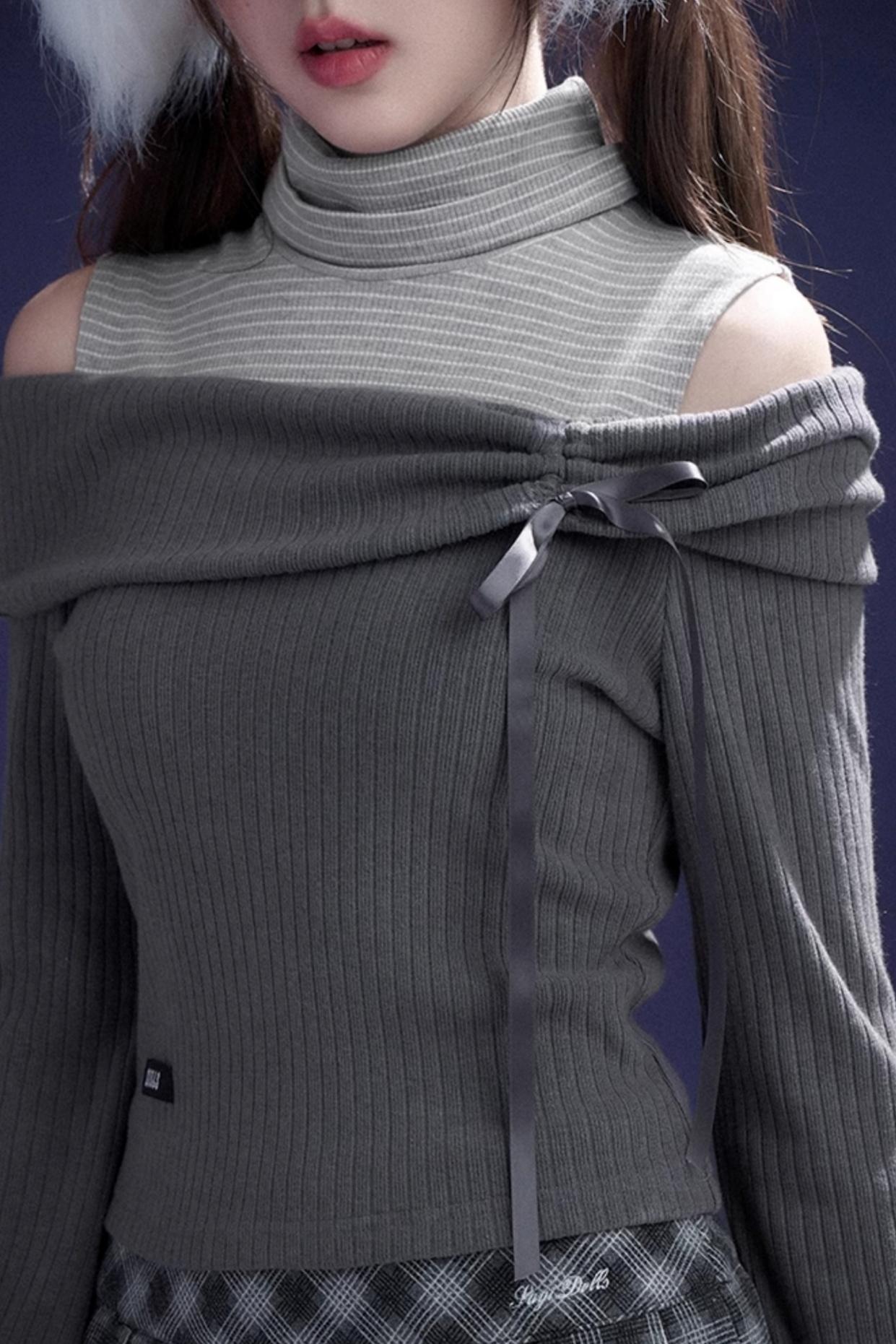 One-Shoulder Knitted Top