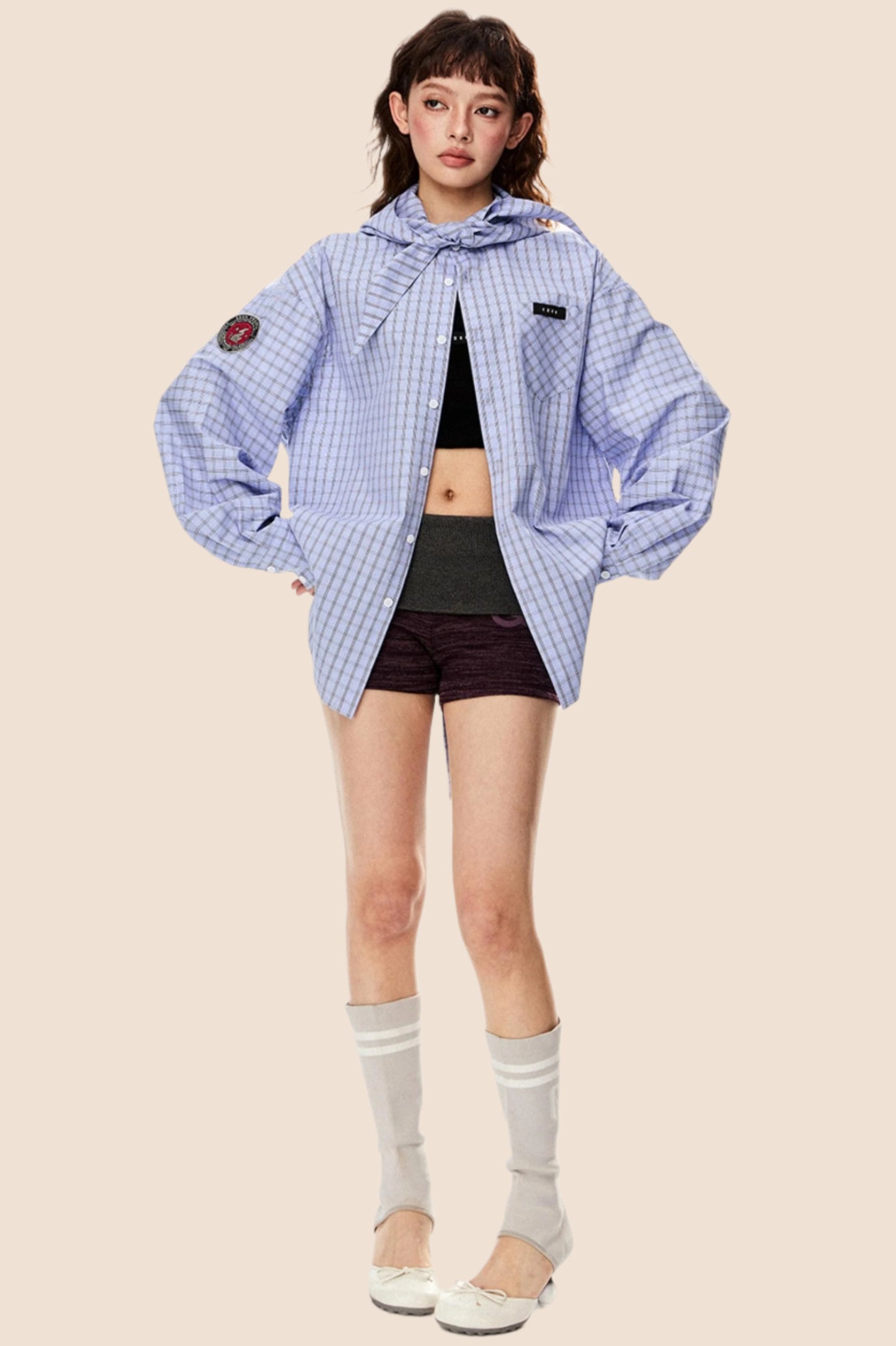 Casual Retro Plaid Shirt Top