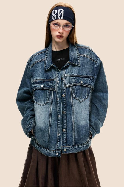 Niche Design Denim Jacket