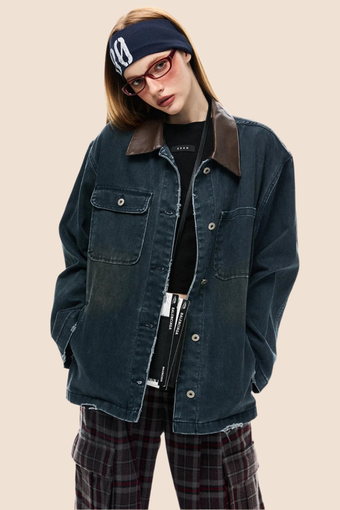 Loose Patchwork Denim Jacket