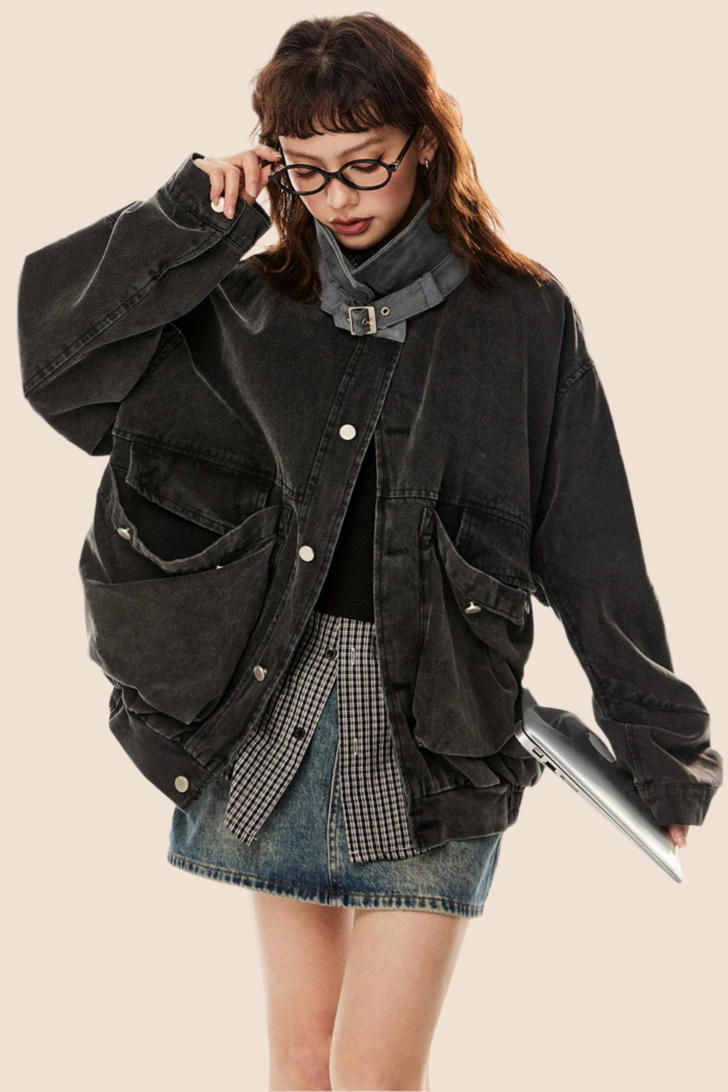 Retro Large Pocket Cargo Jacket