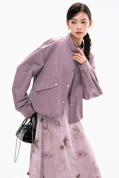 Robe à ourlet en pétales avec ombre de papillon 