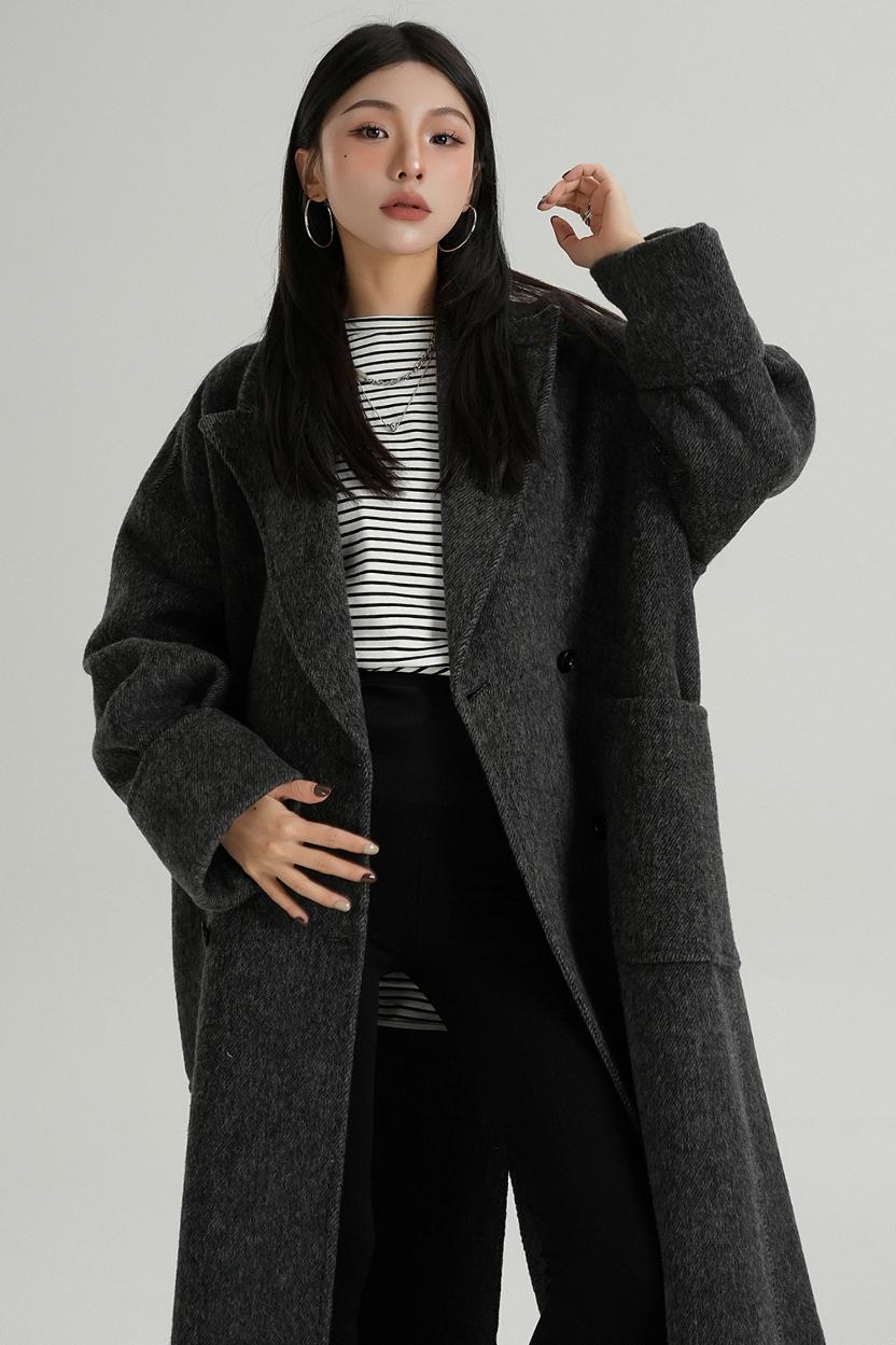 Long Woolen Winter Coat