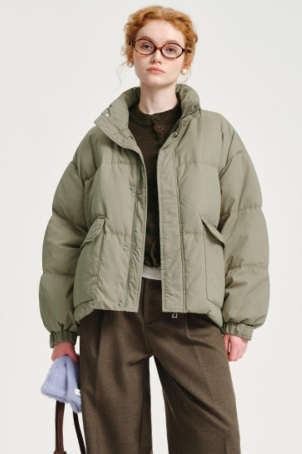 Plus Elasticated Waist Down Jacket