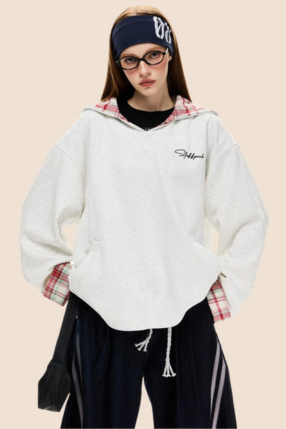 Retro V-Neck Hoodie