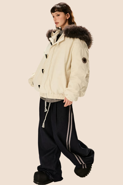 Hooded Duck Down Parka Jacket