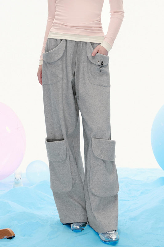 Loose Straight Mop Pants