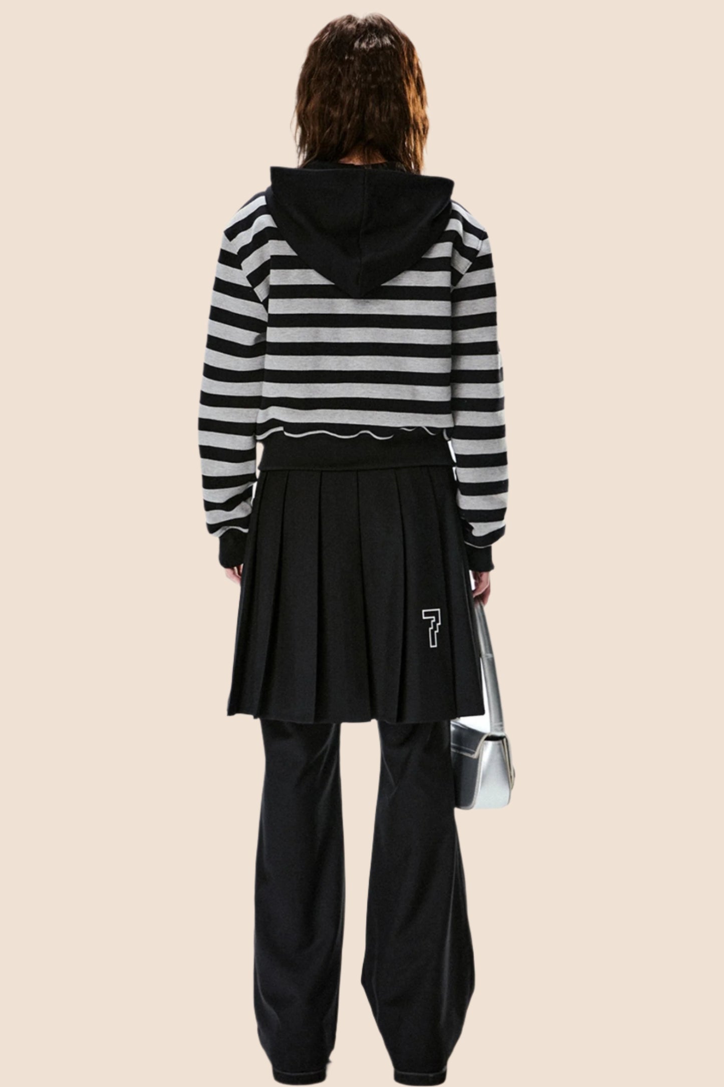 Retro Hooded Striped Sweatshirt