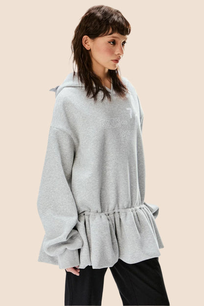 Casual Loose Hooded Sweatshirt