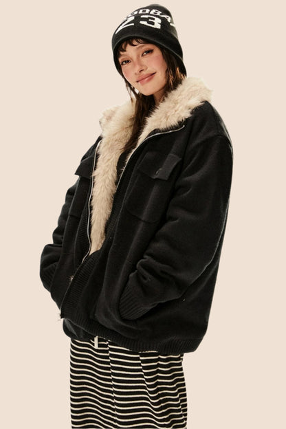 Furry Padded Cotton Versatile Jacket