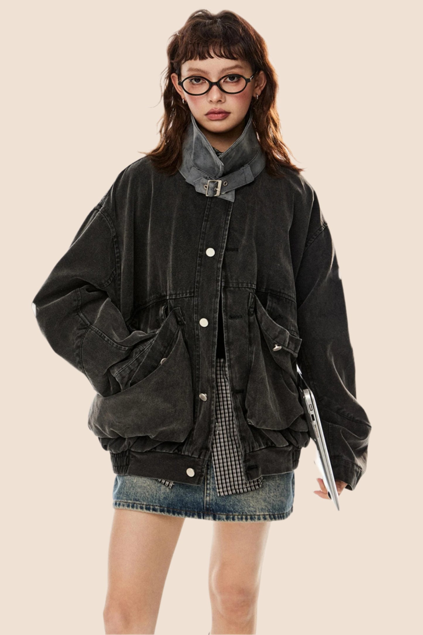 Retro Large Pocket Cargo Jacket