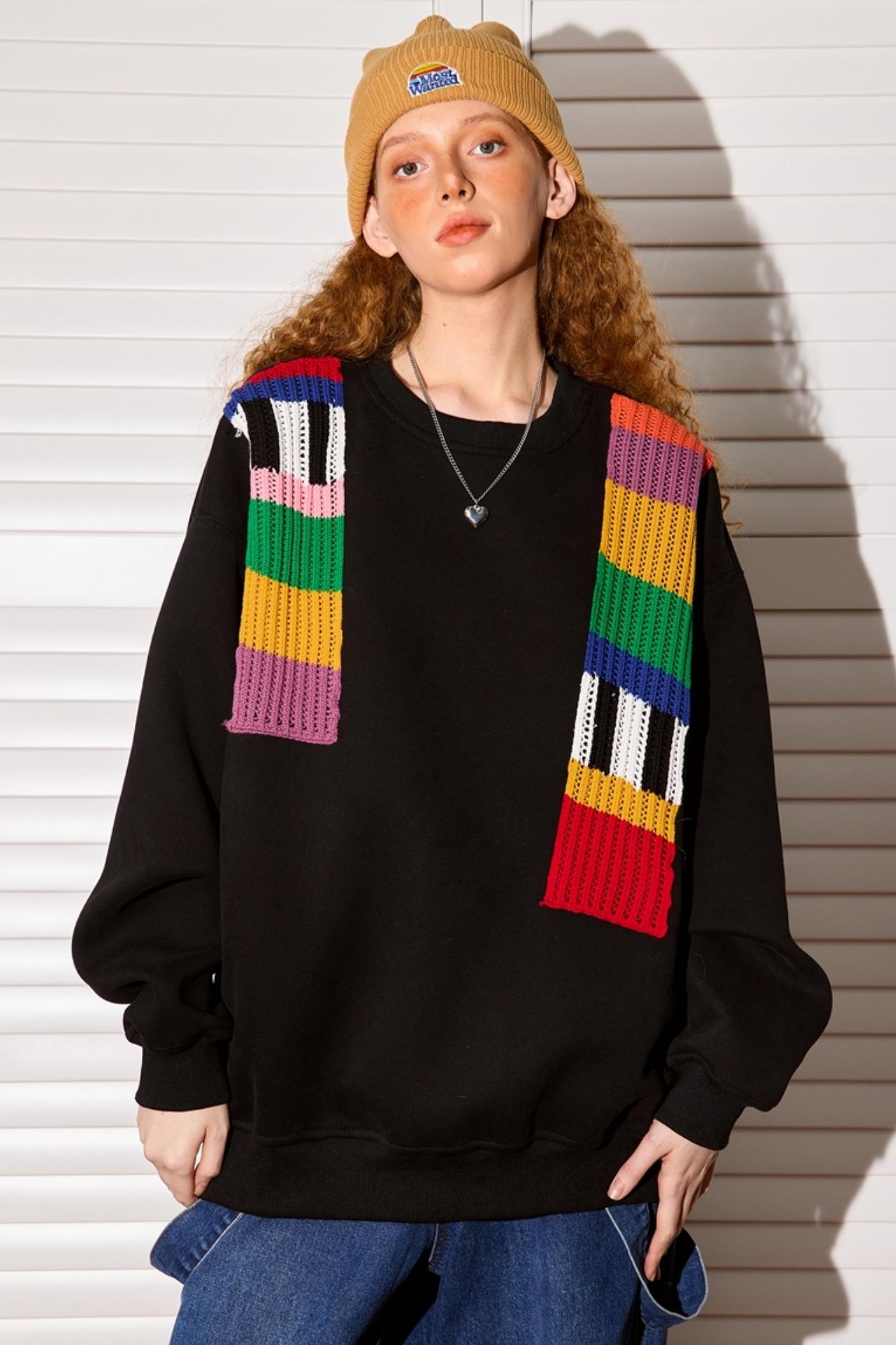 Niche Design Pullover Sweatshirt