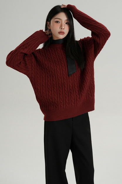 Pullover Crew Neck Sweater 