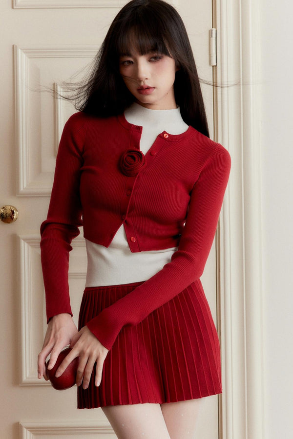 Carnival Knit Cardigan Skirt Set-Up